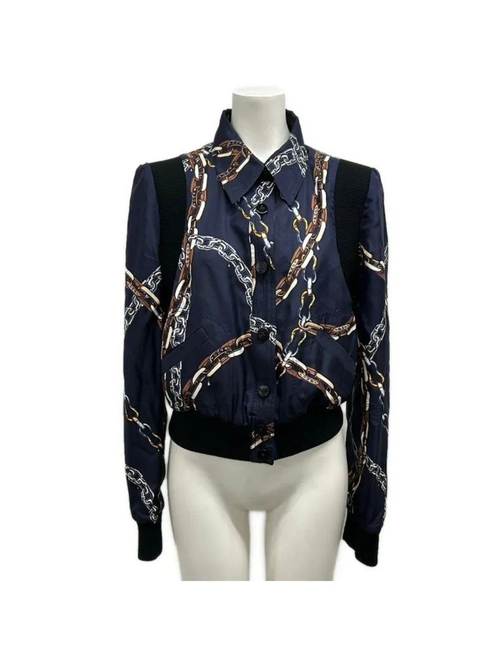 Louis Vuitton Jacket Signature Reversible Bomber Silk